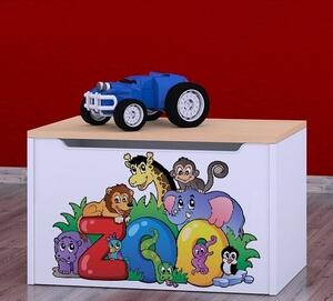 Box na hračky Happy - zoo Barva: buk