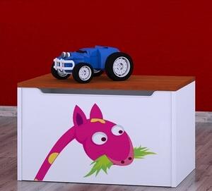 Box na hračky Happy - žirafa Barva: buk