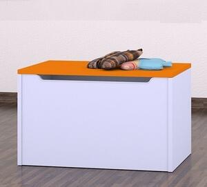 Box na hračky Happy - bez motivu Barva: oranžová
