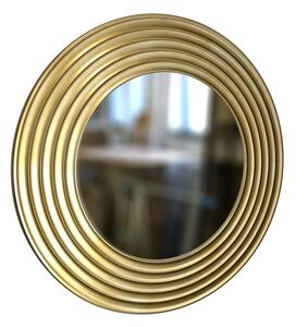 Amadeus Kulaté zrcadlo GALA 90cm Zlatá barva Černa patina