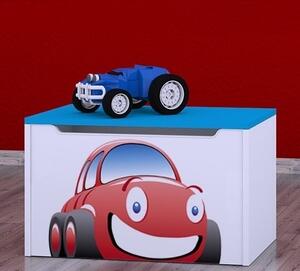 Box na hračky Happy - auto Barva: kalvados