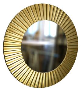 Amadeus Kulaté zrcadlo LEA 90cm Zlatá barva černá patina