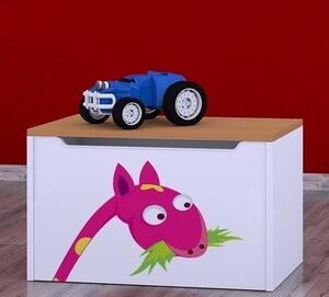 Box na hračky Happy - žirafa Barva: buk
