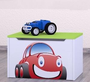 Box na hračky Happy - auto Barva: kalvados