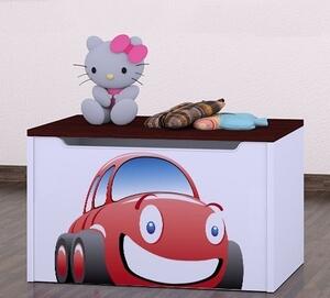 Box na hračky Happy - auto Barva: kalvados