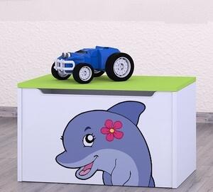 Box na hračky Happy - delfín Barva: kalvados