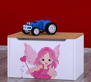 Box na hračky Happy - čarodějka Barva: wenge