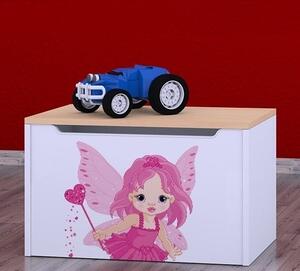 Box na hračky Happy - čarodějka Barva: wenge