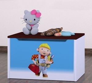 Box na hračky Happy - Bořek stavitel Barva: kalvados
