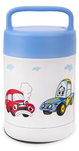Modro-bílá dětská termoska 480 ml Auto – Orion