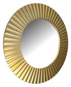 Amadeus Kulaté zrcadlo LEA 90cm Zlatá barva Stříbrná patina