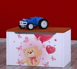 Box na hračky Happy - medvídek s balónky Barva: kalvados