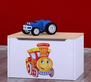 Box na hračky Happy - lokomotiva Barva: kalvados