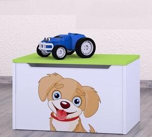 Box na hračky Happy - pejsek Barva: buk