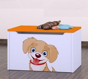 Box na hračky Happy - pejsek Barva: buk