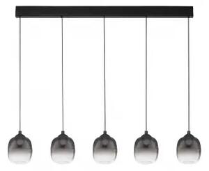 LED stmívatelný černo-kouřový moderní lustr Kita 120