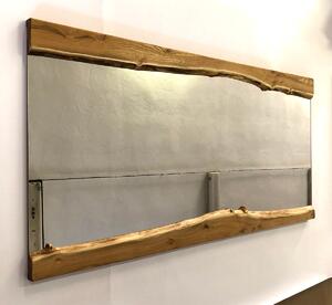Dřevěné zrcadlo LIVE EDGE 140x70-005