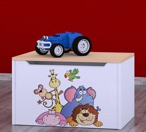 Box na hračky Happy - safari Barva: světlá hruška