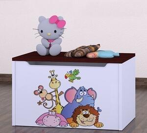 Box na hračky Happy - safari Barva: růžová
