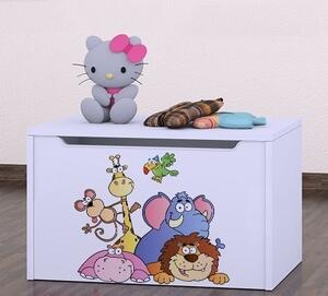 Box na hračky Happy - safari Barva: růžová