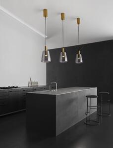 LED zlato-kouřové designové svítidlo Imatia 215