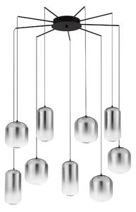 LED černo-šedé designové svítidlo Aelia