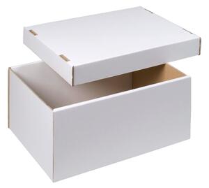 Úložná krabice dno+víko 430x300x200 mm, BÍLÁ