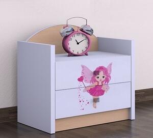 Happy Babies Noční stolek Happy - čarodějka Barva: buk