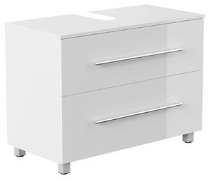 SKŘÍŇKA POD UMYVADLO, vysoce lesklá bílá, vysoce lesklá bílá, 85/63/41,6 cm MID.YOU - Koupelnové série, Online Only
