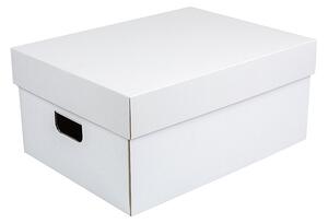 Úložná krabice komplet 430x300x200 mm, bílo/hnědá