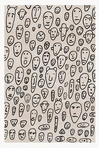 Koberec's nízkým vlasem Floating Faces