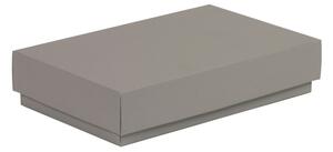 Dárková krabička s víkem 250x150x50/40 mm, šedá