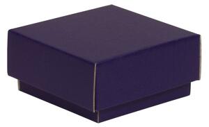 Dárková krabička s víkem 100x100x50/40 mm, fialová