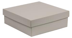Úložná/dárková krabice s víkem 300x300x100/40 mm, šedá
