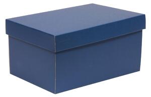 Úložná/dárková krabice s víkem 300x200x150/40 mm, modrá
