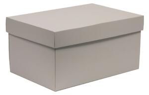 Úložná/dárková krabice s víkem 300x200x150/40 mm, šedá