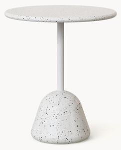 Kulatý zahradní stůl z terrazza Saura, Ø 70 cm