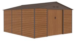 Kovový domek na nářadí Lahti 3,4 x 3,9 m Sklad Boss woodlike