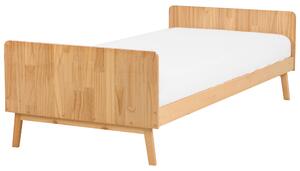 Postel Borovicové dřevo BONNAC 90 x 200 cm Světle hnědá