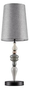 LED šedo-hnědá stolní lampa Damo