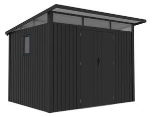 Kovový domek na nářadí Odda 2,9 x 2,5 m CoverTech antracitový