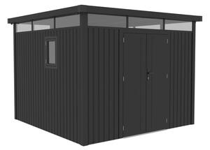 Kovový přístřešek na nářadí Falun 2,9 x 2,9 m CoverTech antracitový