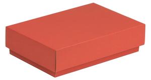 Dárková krabička s víkem 200x125x50/40 mm, korálová