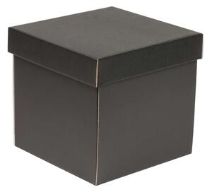 Dárková krabička s víkem 200x200x200/40 mm, černá