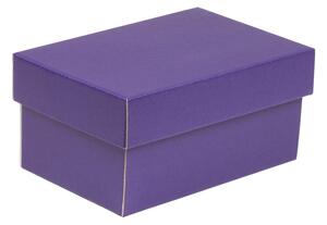 Dárková krabička s víkem 200x125x100/40 mm, fialová