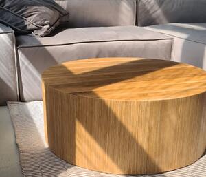 HOME22 Kávový konferenční stolek kulatý Namira Barva: Černá, Velikost: 90x35cm