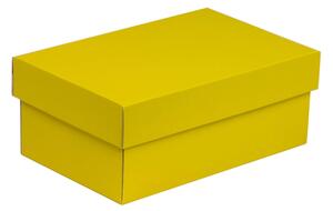 Dárková krabička s víkem 250x150x100/40 mm, žlutá