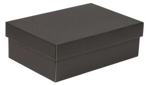 Úložná/dárková krabice s víkem 300x200x100/40 mm, černá