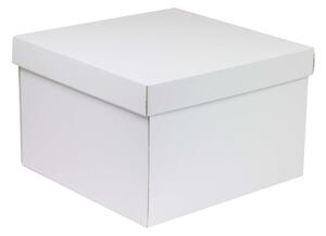 Úložná/dárková krabice s víkem 300x300x200/40 mm, bílá