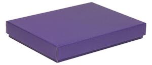 Úložná/dárková krabice s víkem 350x250x50/40 mm, fialová